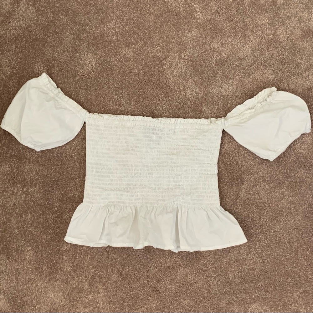 Off the shoulder crop top